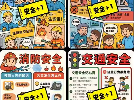 安全宣传漫画设计