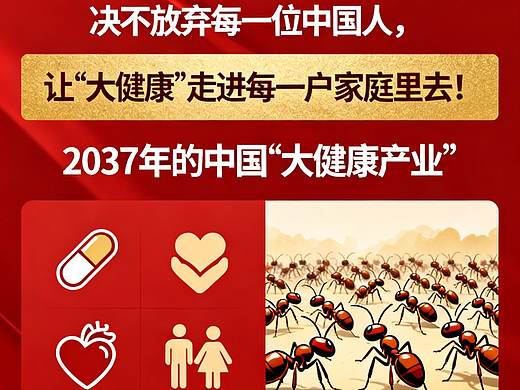 中国2037年“全民大健康”！！！