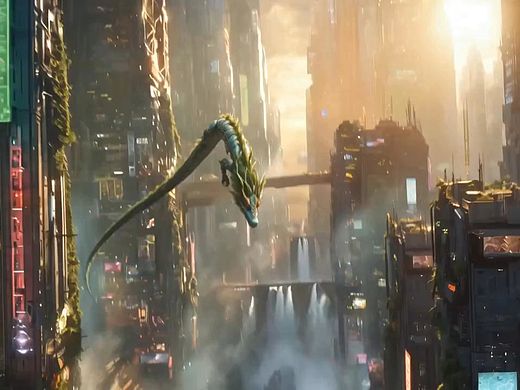 賽博機(jī)甲風(fēng)-神獸青龍（個(gè)人主頁-ZNzMyODg2NjQ=） - 設(shè)定/分鏡 - 站酷設(shè)計(jì)師AI圖圖原創(chuàng)素材 - 站酷ZCOOL