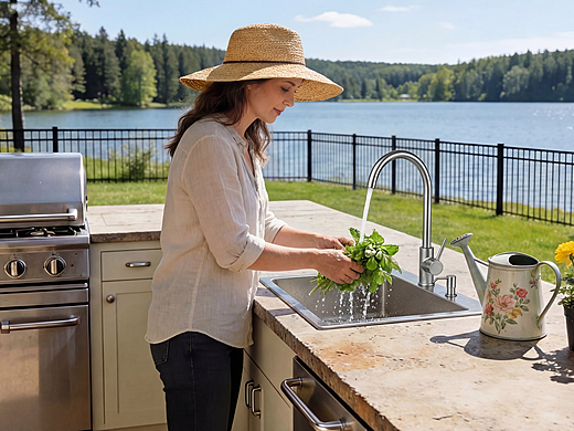 一款户外水槽主图及A+