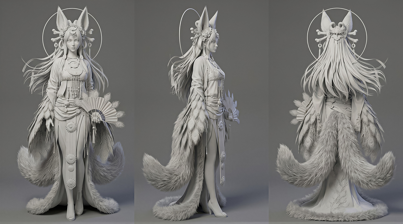 魔杰作AiGC-角色与场景设计｜《羽狐祭司》· No.04（图ZNDAzOTIzNDY4） - AI作品 - 站酷设计师魔杰作MOJZ原创素材 - 站酷ZCOOL