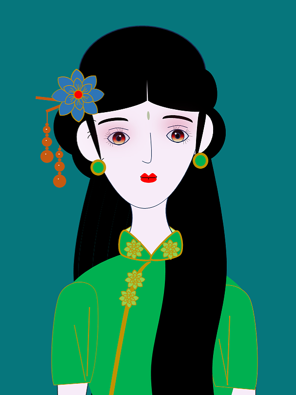 十二花神国风少女插画（图ZNDAzOTI0Njg0） - 商业插画 - 站酷设计师涛声文创原创素材 - 站酷ZCOOL