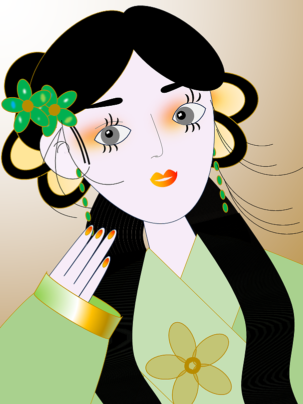 十二花神国风少女插画（图ZNDAzOTI0Njc2） - 商业插画 - 站酷设计师涛声文创原创素材 - 站酷ZCOOL