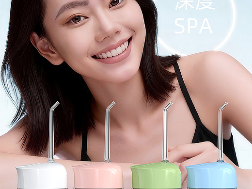 冲牙器线下展会物料、包装及详情页