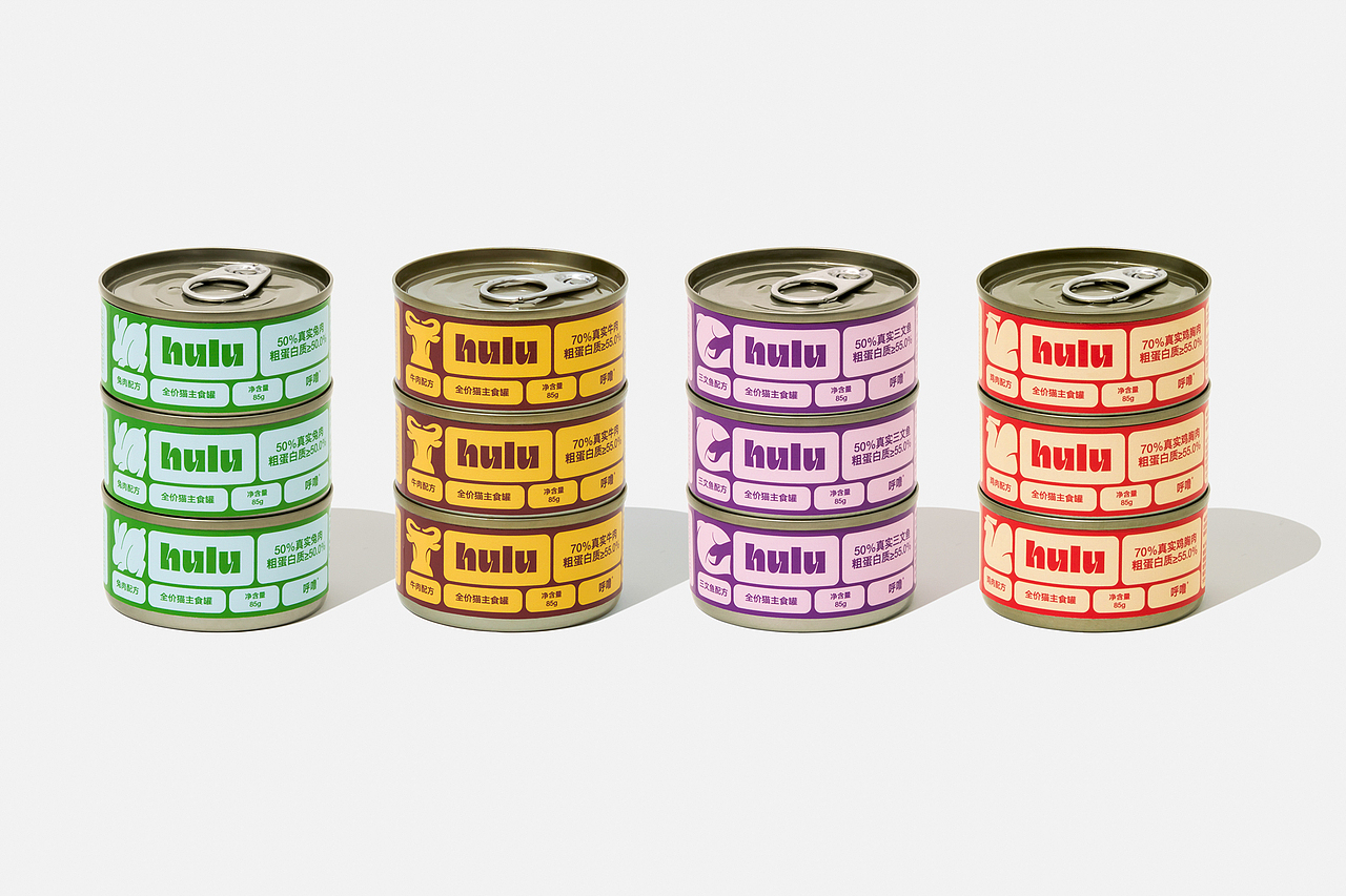 hulu呼噜 | 宠物食品 品牌设计 包装设计（图ZNDAzOTI1NTc2） - 品牌 - 站酷设计师Would_Design原创素材 - 站酷ZCOOL
