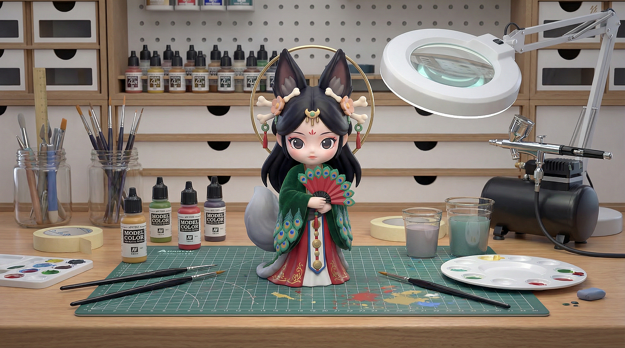 魔杰作AiGC-角色与场景设计｜《羽狐祭司》· No.04（图ZNDAzOTMxNTU2） - AI作品 - 站酷设计师魔杰作MOJZ原创素材 - 站酷ZCOOL