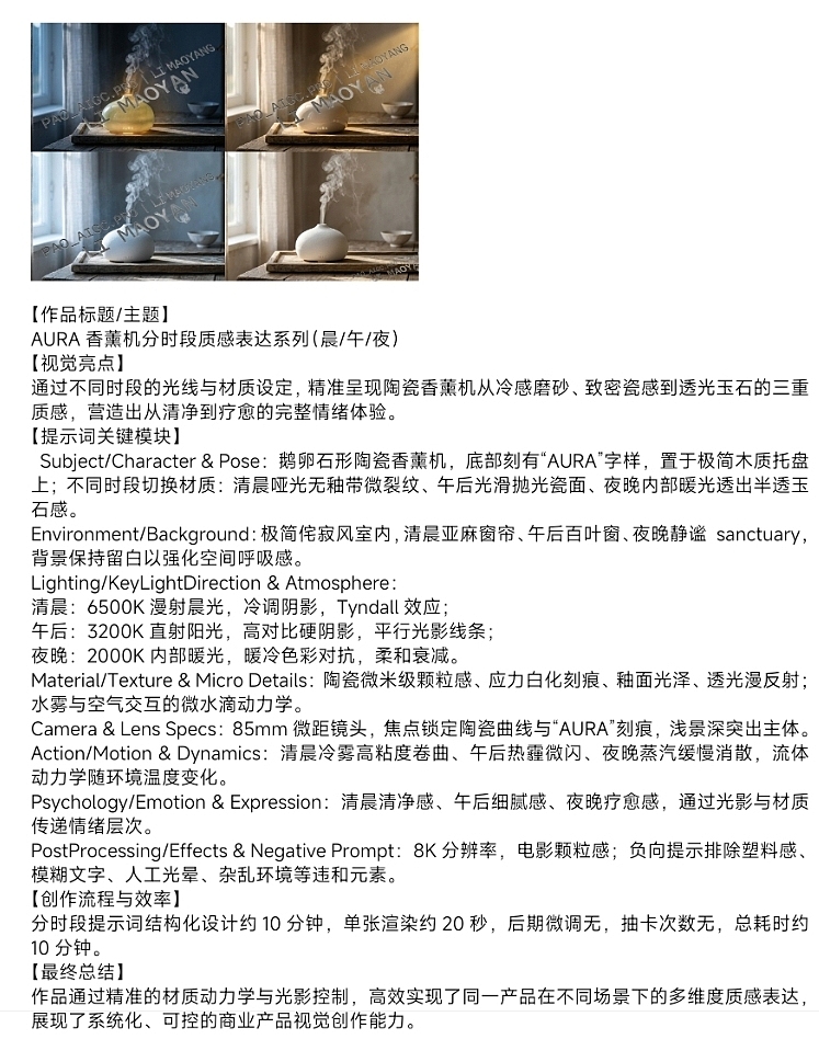 AIGC从丁达尔效应到物理渲染：一套结构化提示词（图ZNDAzOTM5MTgw） - 绘画 - 站酷设计师PAOBUPAO原创素材 - 站酷ZCOOL