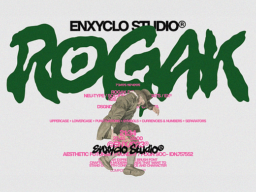 硬核粗犷摇滚朋克街头海报封面标题涂鸦手写英文字体