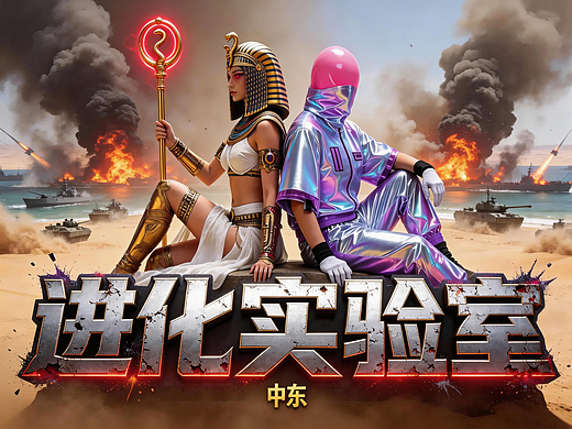 進(jìn)化實(shí)驗(yàn)室短片-中東（個(gè)人主頁-ZNzMyOTI1NzI=） - AI作品 - 站酷設(shè)計(jì)師OneBrocade阿一原創(chuàng)素材 - 站酷ZCOOL