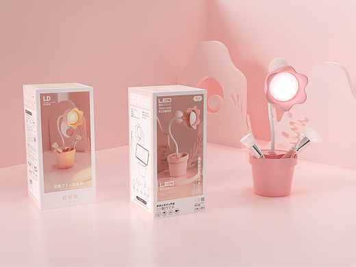 太阳花台灯设计