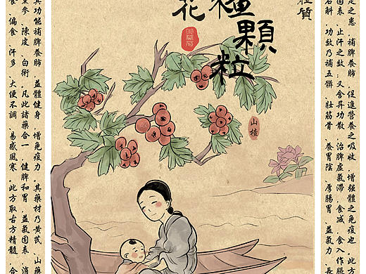 小葵花芪斛楂颗粒海报