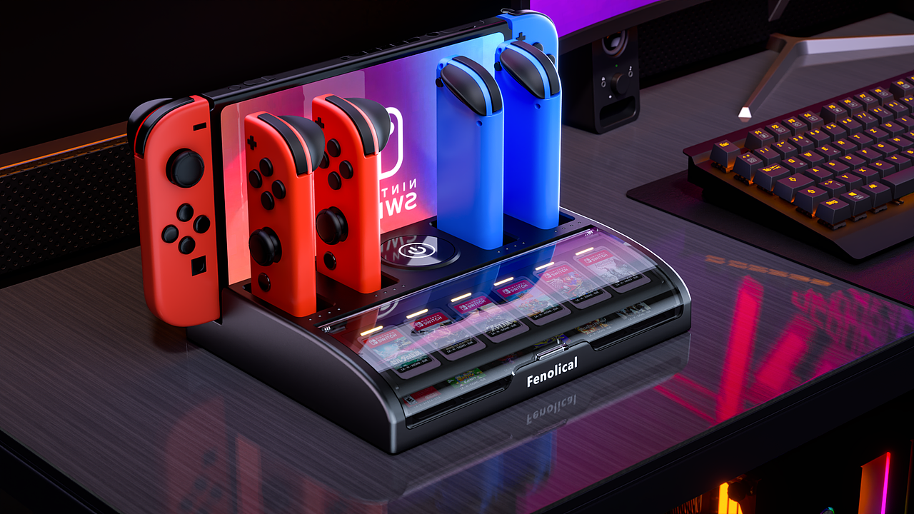 switch充电底座演示（图ZNDAzOTQ4Mjg0） - 产品 - 站酷设计师學晟原创素材 - 站酷ZCOOL