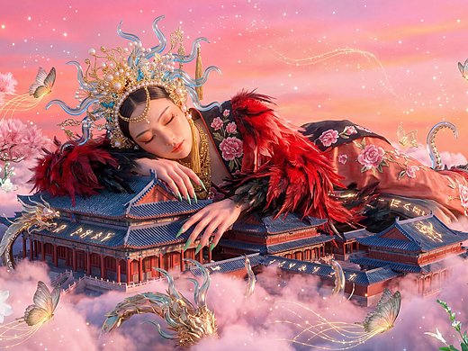 嘘，别吵醒那场正在呼吸的东方幻梦。