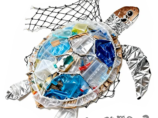 AIGC公益海报《别让蔚蓝 只剩回忆》