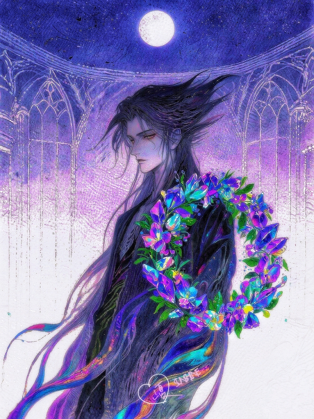 留住你的梦，智者的梦哪有疯子的梦美丽。（图ZNDAzOTc4NzQw） - 艺术插画 - 站酷设计师山夏SUNSHINE原创素材 - 站酷ZCOOL