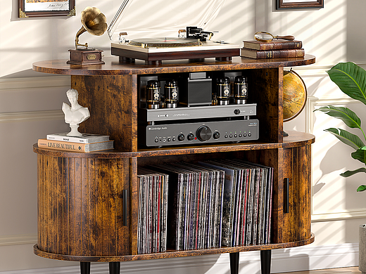 椭圆形唱片机柜（五色）