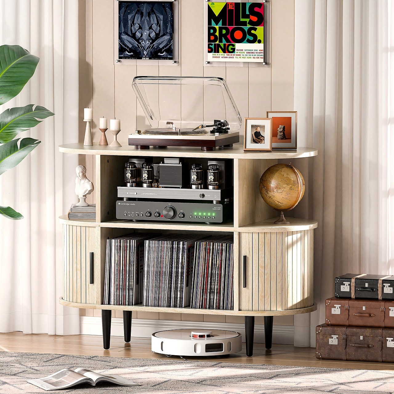 椭圆形唱片机柜（五色）（图ZNDAzOTc5MTI4） - 产品 - 站酷设计师MixBoBo原创素材 - 站酷ZCOOL