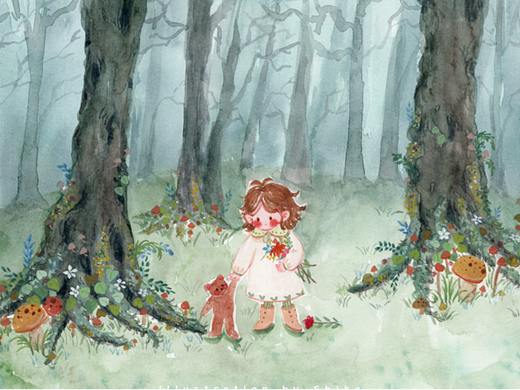 手绘丨路过大人的森林