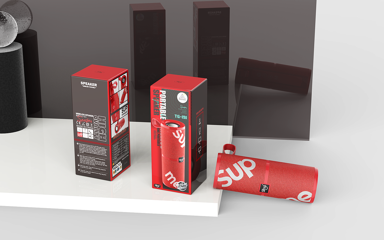 便携音响包装设计（图ZNDAzOTg1Mjc2） - 包装 - 站酷设计师完子的世界原创素材 - 站酷ZCOOL