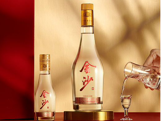 产品摄影-白酒拍摄-金沙酒