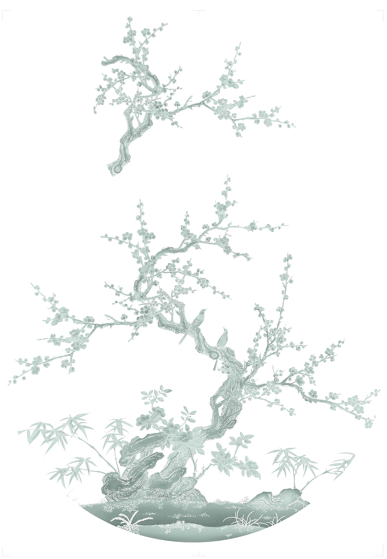 青梅玉竹（图ZNDAzOTk2MzA4） - 图案 - 站酷设计师萌丫哒哒原创素材 - 站酷ZCOOL