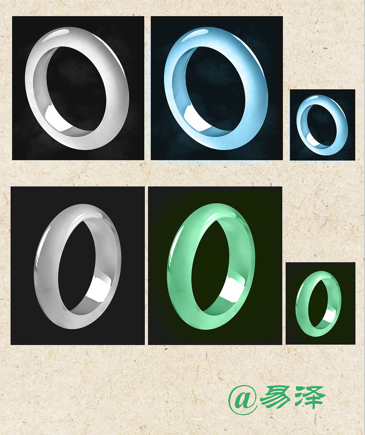 传承古老文化的翡翠玉石手镯（图ZNDA0MDA1NzI0） - 创作习作 - 站酷设计师画师易泽原创素材 - 站酷ZCOOL