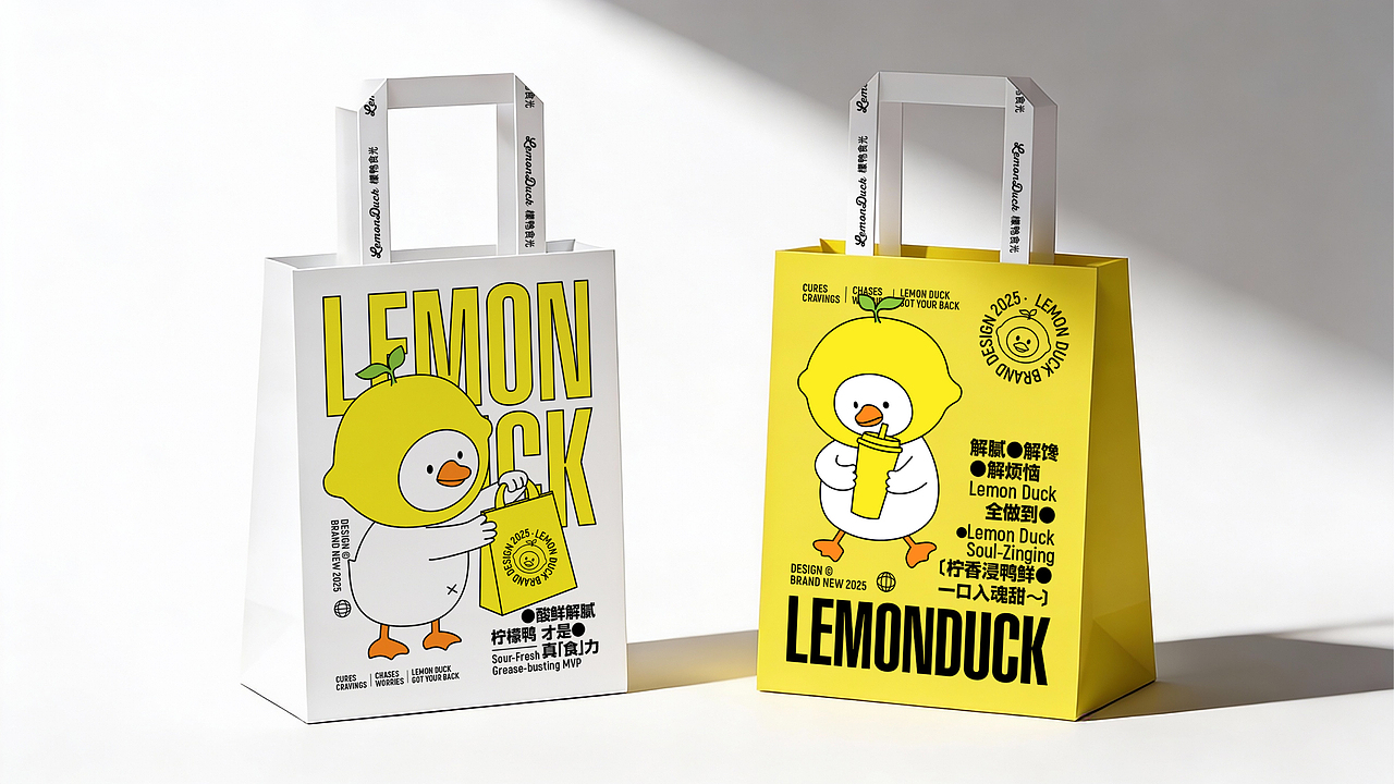 品牌设计-檬鸭食光品牌视觉设计（图ZNDA0MDA4ODgw） - 品牌 - 站酷设计师张大拿原创素材 - 站酷ZCOOL