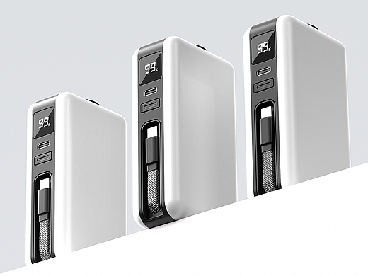 充电宝产品设计渲染【磁吸直充充电宝】（个人主页-ZNzMzMDAzMTI=） - 产品 - 站酷设计师powerda原创素材 - 站酷ZCOOL