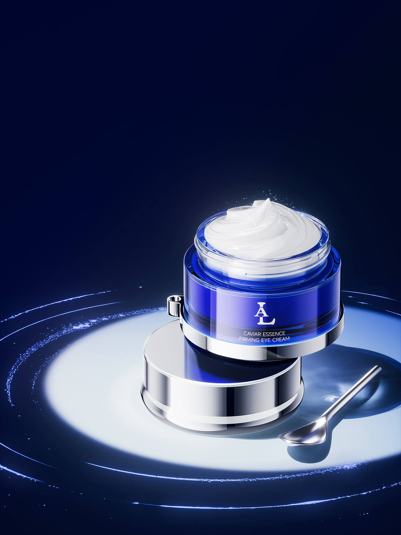 美妆个护场景图 | 建模渲染-LA-鱼子精粹紧致眼霜（图ZNDA0MDIyNzI4） - 产品 - 站酷设计师潘特勒里奥原创素材 - 站酷ZCOOL