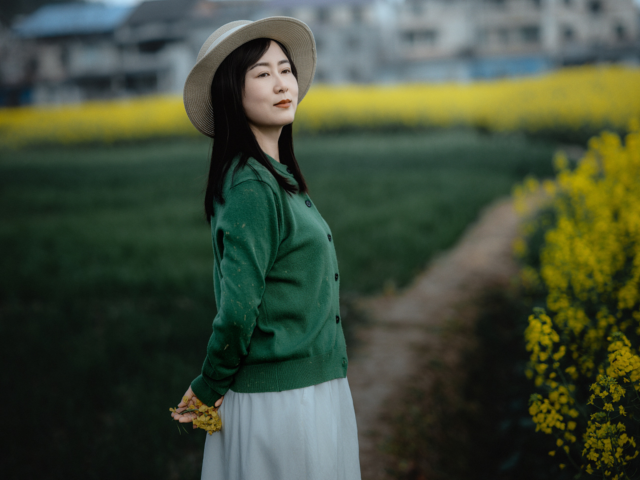 油菜花人像（图ZNDA0MDIzNDI4） - 人像摄影 - 站酷设计师下午茶空间原创素材 - 站酷ZCOOL