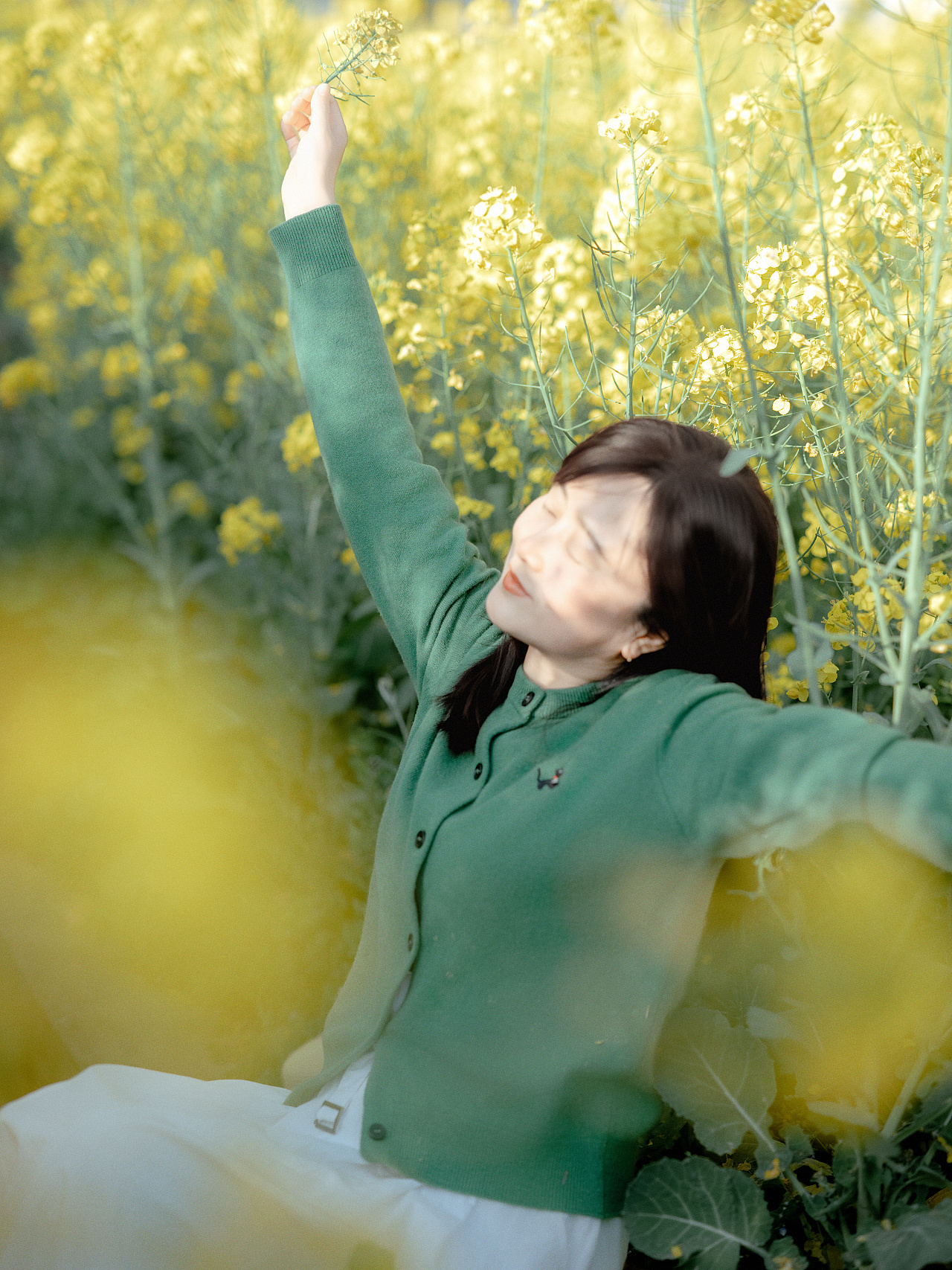 油菜花人像（图ZNDA0MDIzNDEy） - 人像摄影 - 站酷设计师下午茶空间原创素材 - 站酷ZCOOL