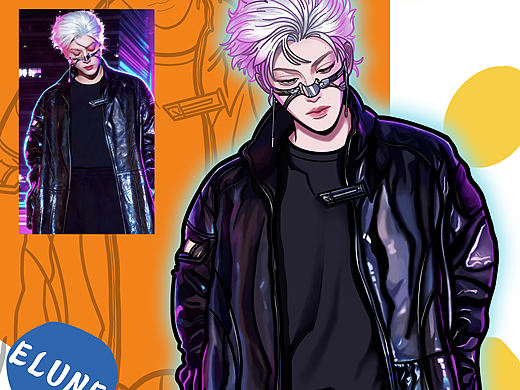 赛博迷航·田栩宁｜黑皮衣+银面具=未来感暴击⚡️ 