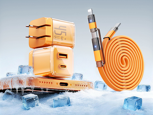 透明小冰块渲染/AIGC