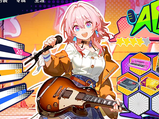 “音律摩登”游戏GUI界面设计PV展示视频