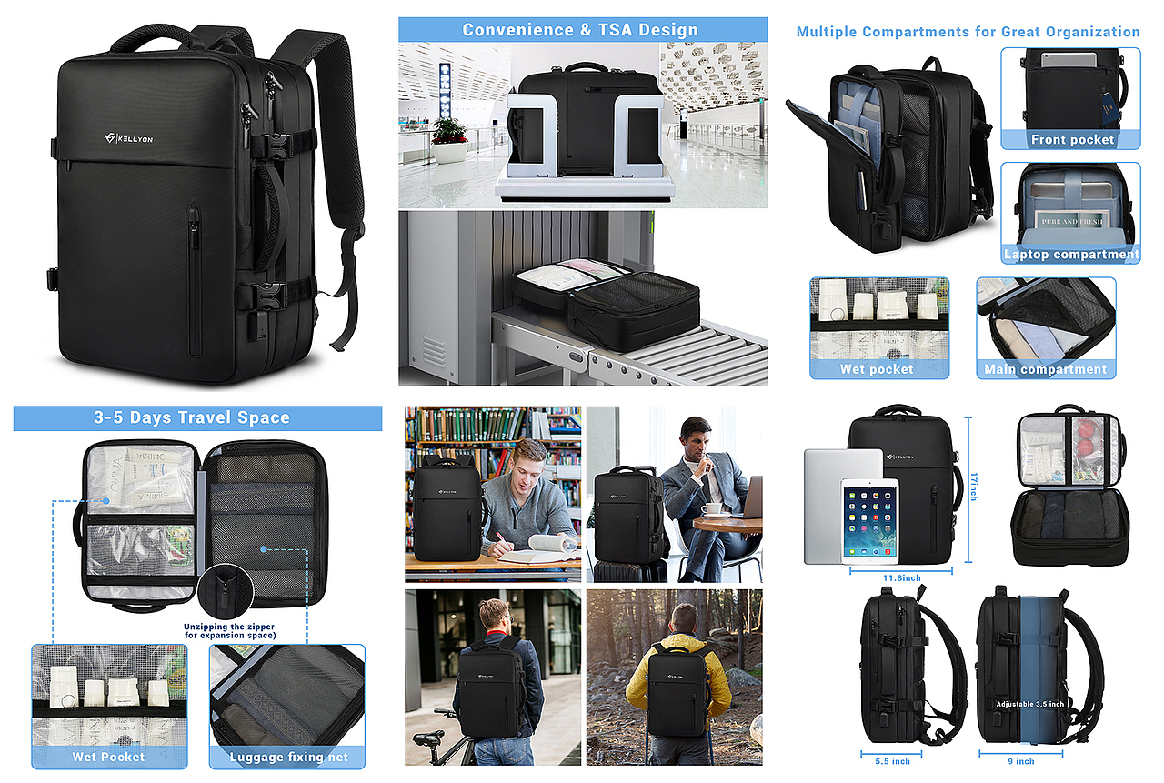 亞馬遜專業(yè)箱包拍攝，旅行雙肩包案例（圖ZNDA0MDM0MDU2） - 產(chǎn)品攝影 - 站酷設(shè)計(jì)師亞馬遜背包攝影原創(chuàng)素材 - 站酷ZCOOL