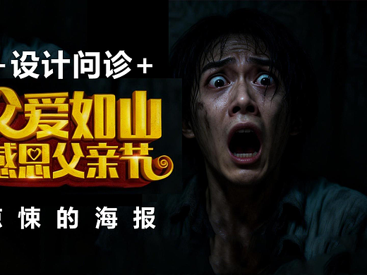 父亲节海报设计问诊详细版。#设计问诊  #设计思维提升班 #设计没思路怎么办？