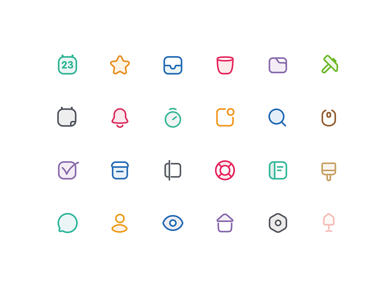 简约图标设计（图ZNDA0MDQ3NzE2） - 图标 - 站酷设计师姄幽幽原创素材 - 站酷ZCOOL