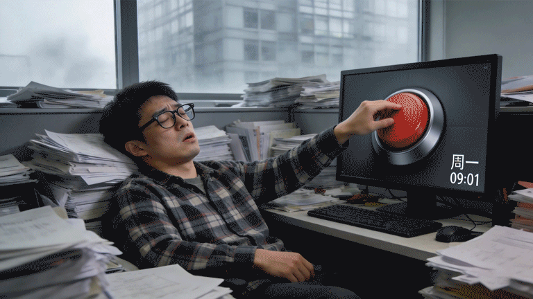 一键重启工位，脑洞无限开机（图ZNDA0MDQ4NzQ0） - AI作品 - 站酷设计师小猪品牌设计原创素材 - 站酷ZCOOL