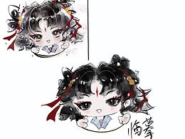 水墨画Q版头像