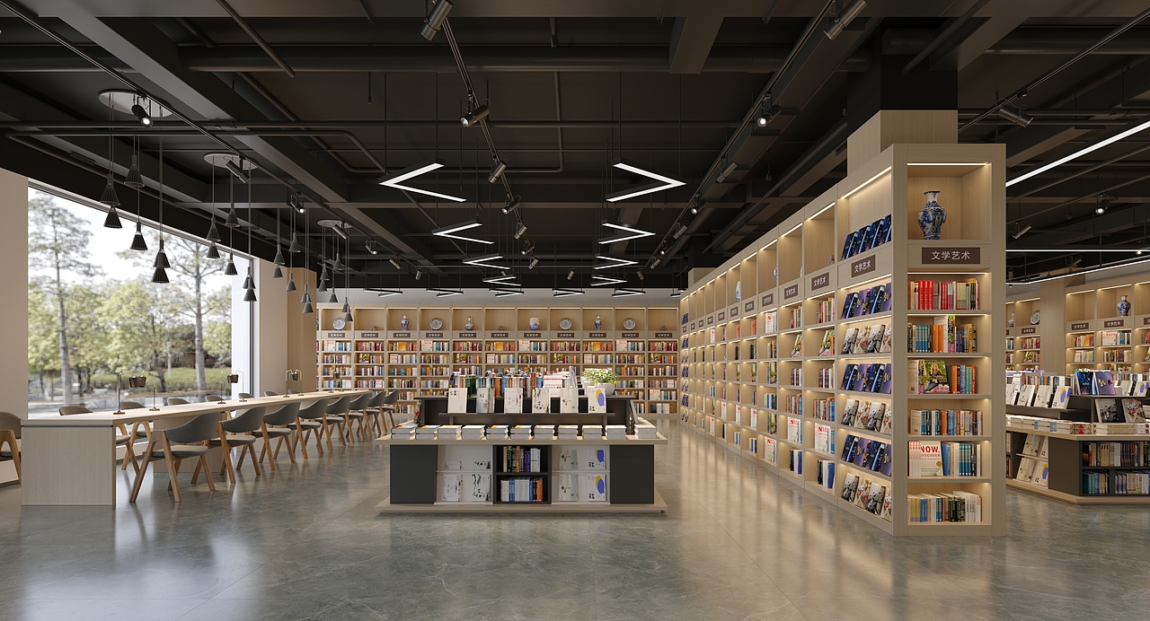 书店（图ZNDA0MDU4MjQ0） - 家装设计 - 站酷设计师静怡设计原创素材 - 站酷ZCOOL