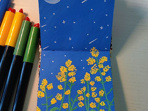 夜空中的油菜花✨