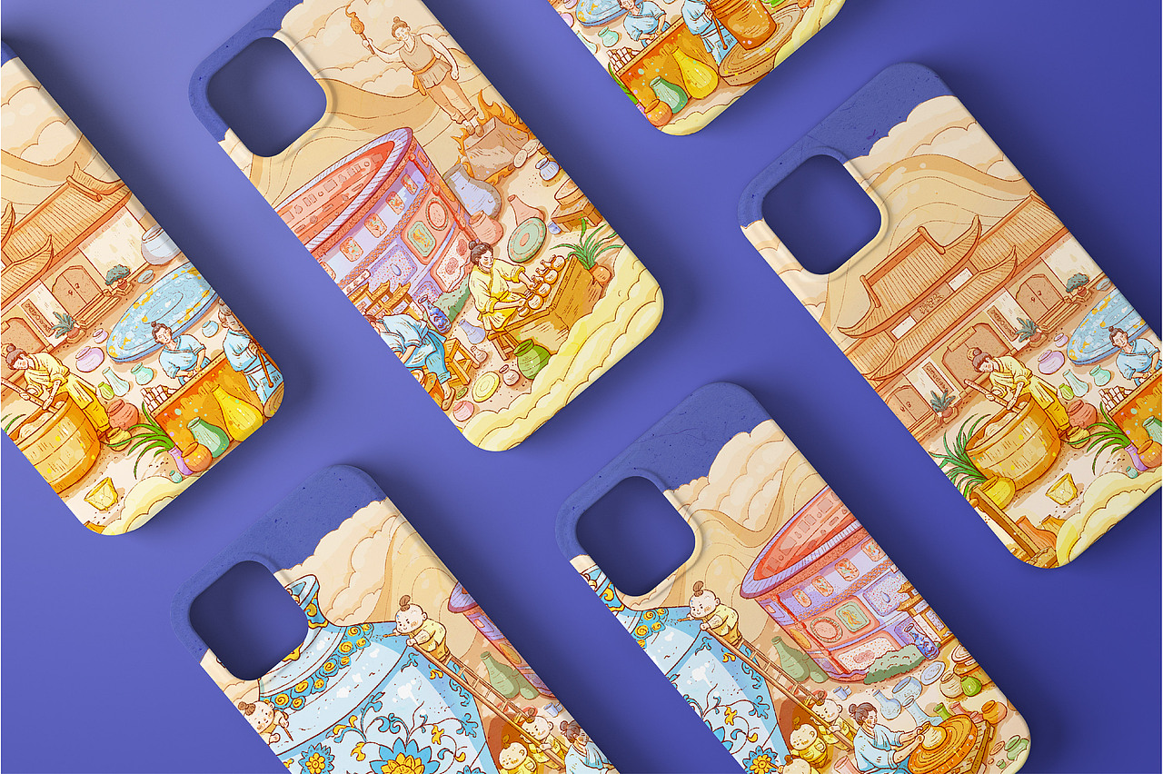 瓷韵千年（图ZNDA0MDY0NDgw） - 商业插画 - 站酷设计师荼锦水云身原创素材 - 站酷ZCOOL