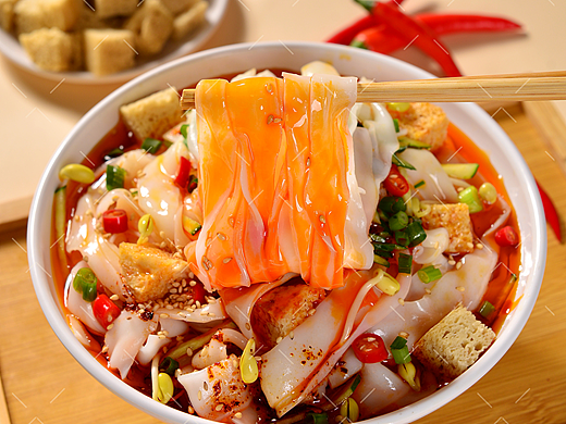 红油麻酱凉皮速食产品拍摄|电商美食摄影|×郑州密斯杨