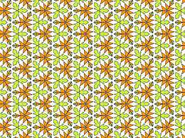 印花素材插图。