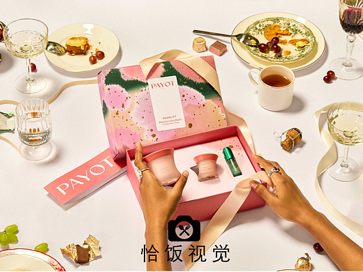 法国护肤品PAYOT圣诞节日礼盒拍摄｜恰饭视觉