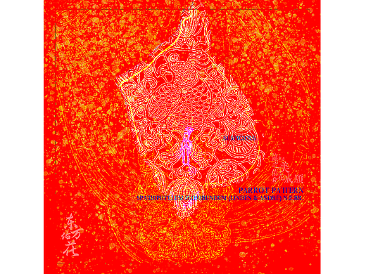 #《东方佑花》#鹦鹉纹-白掌花语