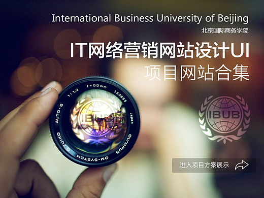 北京国际商务学院营销网站UI设计