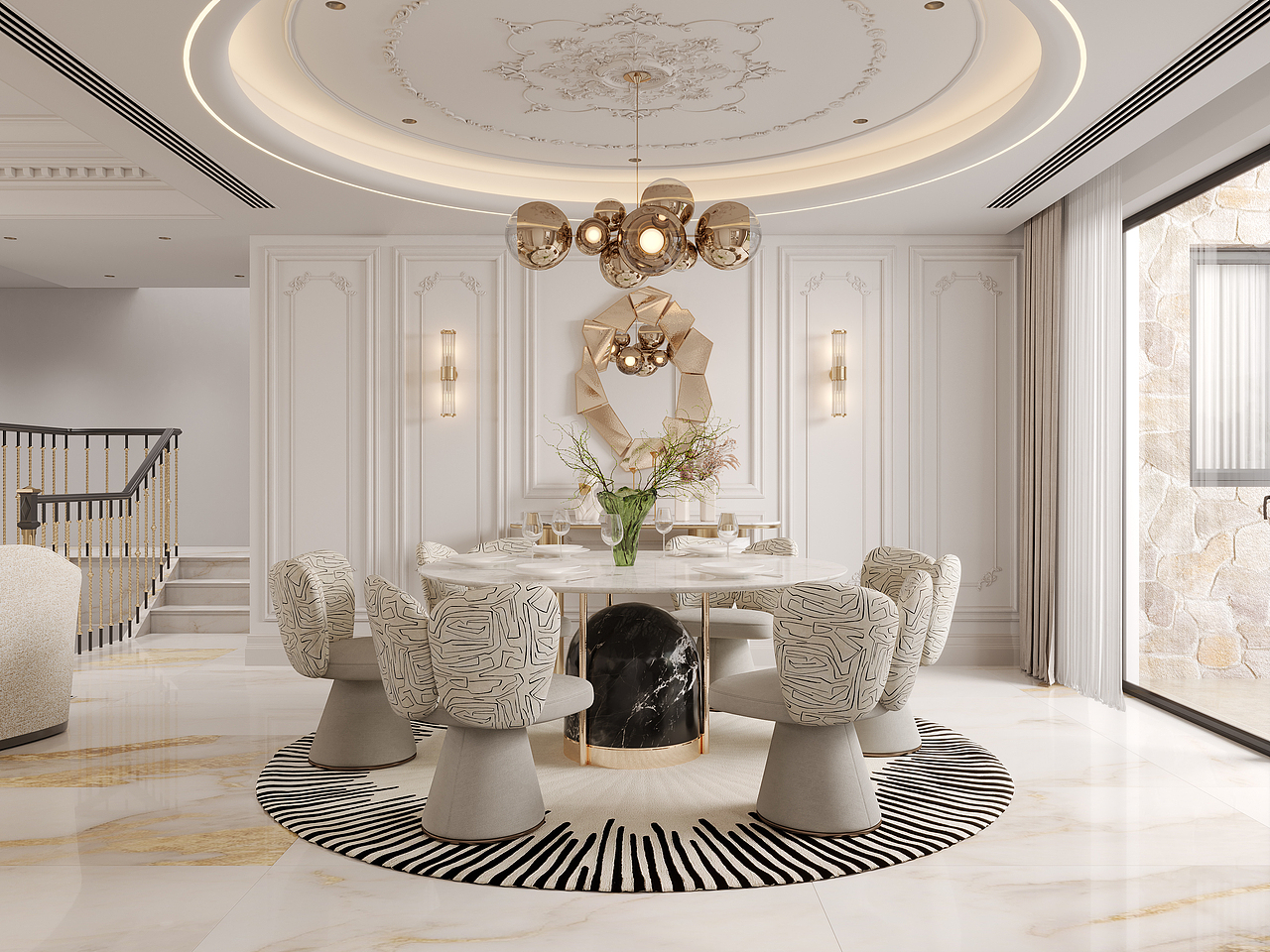 奢華簡歐，AI不可能替代效果圖行業(yè)（圖ZNDA0MTEyNzg4） - 家裝設(shè)計 - 站酷設(shè)計師好效之圖原創(chuàng)素材 - 站酷ZCOOL