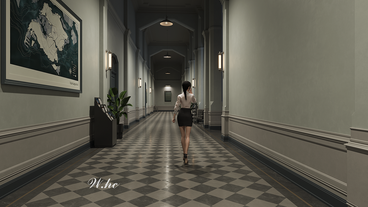 用Cr渲染游戏场景还原（米哈游雨之城室内场景还原）（图ZNDA0MTE4NDQ4） - 场景 - 站酷设计师whc丶whc原创素材 - 站酷ZCOOL