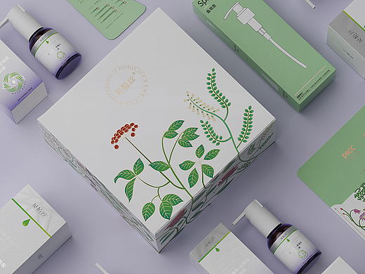 草本沐浴露&洗护礼盒设计